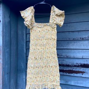 Storia Ditsy Ruched Dress